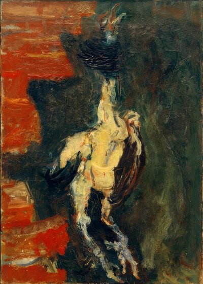 Chicken Hanging in Front of Brick Wall by Chaim Soutine